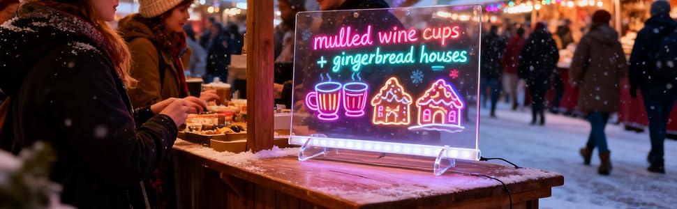 【US】Lumiboard LED Drawing Board for Kids Gift, Glow Doodle Board with Neon Markers, Reusable Light Up Acrylic Board for Birthday and Holiday Gifts