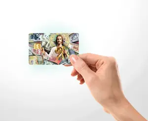 san judas rectangular vinyl sticker