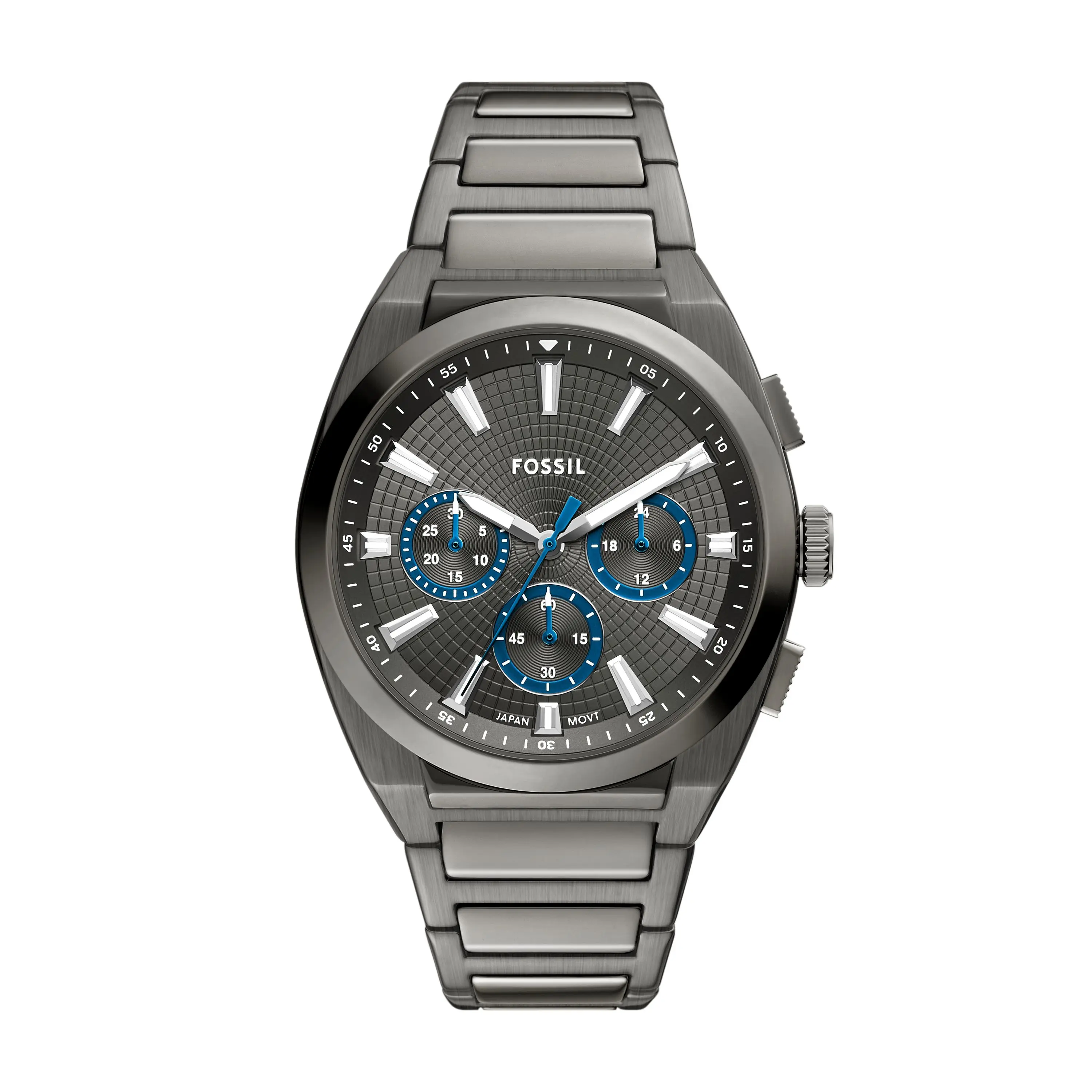 Fossil Men's Everett 44mm Chronograph, Gunmetal Stainless Steel Watch