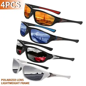 Paleshy 4pcs Outdoor Fashion Sunglasses for Hiking andcycling Stylish UV Protection Eyewear Durable LightweightDesign Perfect for Outdoor Activities and Sports