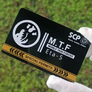 Mobile Task Force Secret Card, 1 Piece Eta-5 SCP Foundation MTF Mobile Task Forces Secret GUARD Cosplay Card For Party Hobby Card