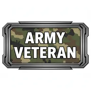 U.S. Military Veteran Car Decal Sticker – Air Force Army Navy Marine Corps Veteran Emblem Auto Window Bumper Sticker – Proud Military Service Gift for Veterans