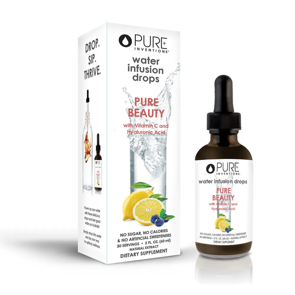 Pure Beauty Berry Lemonade Recovery & Premium Hydration Sports Drink – Premium Water Infusion Drops – 30 Servings