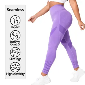 SUOVADUN CK004 Women's Four-Way Stretch High Waist Seamless Yoga Pants - Quick Dry, Pilates Gym Athletic Leggings Slim Tummy Control Pants Athleisure Style Bottoms