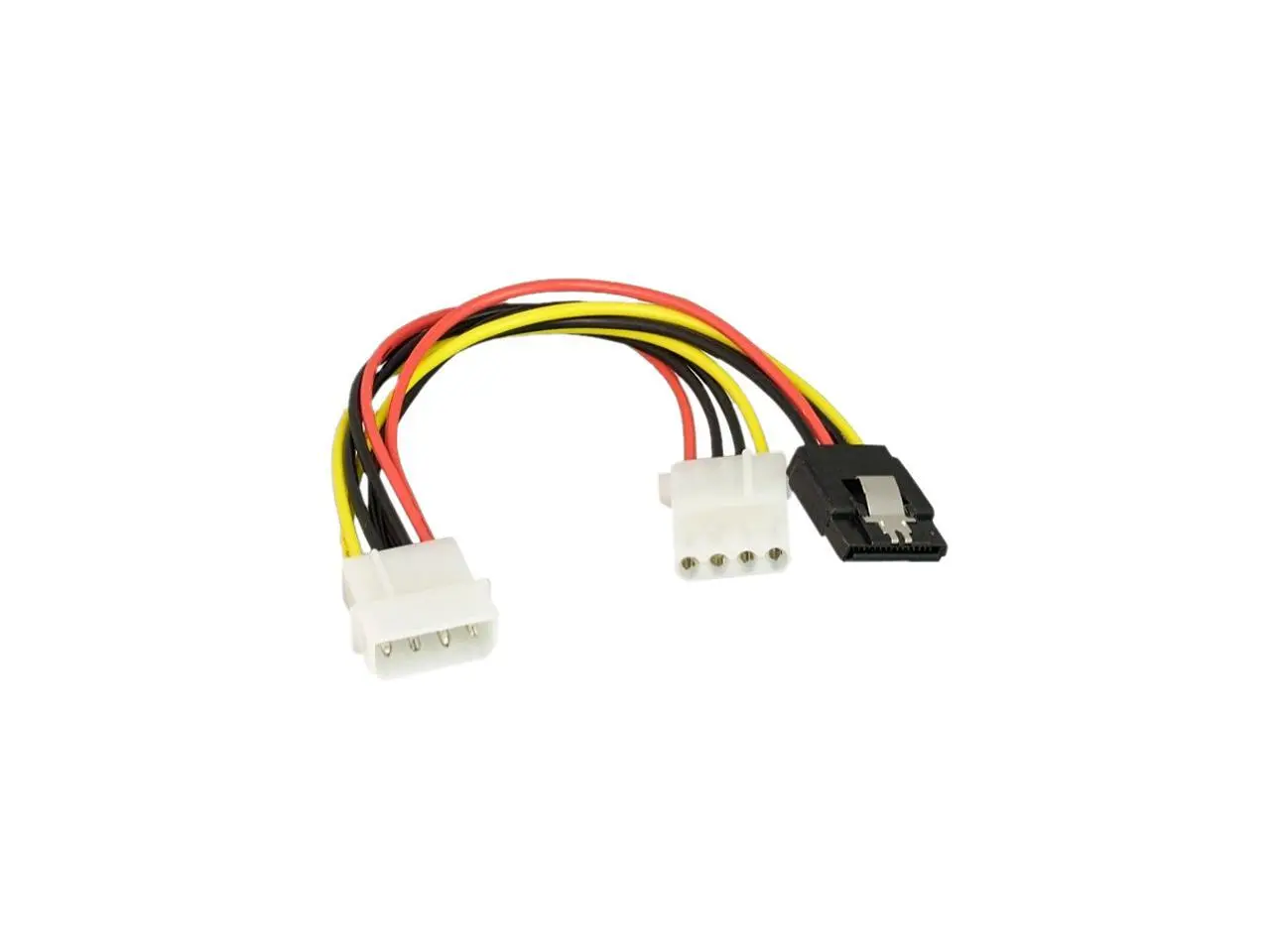Nippon Labs 8 inches 5.25 Male to 5.25 Female with SATA 15-Pin Female Power Y Cable - 30POW-11W3-S6320-8IN