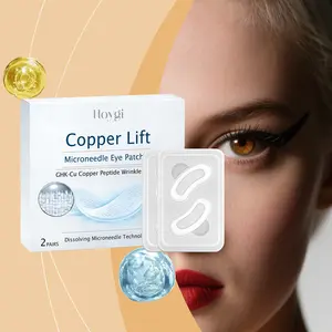 Hoygi Microneedle Anti-Wrinkle Eye Patches | Collagen Hyaluronic Acid Firming Patches, Gentle for Sensitive Skin, Hydrating & Brightening