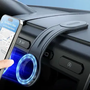 Car Magnetic Phone Holder, Flexible Bendable Aluminum Arm Magnetic Car Cellphone Mount, Dashboard Cell Phone Mount Compatible with iPhone 15 14 13 Pro Max Mini, Mobile Phone Accessories, Car Mount Smartphone Accessories