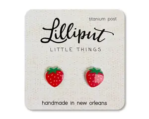 Strawberry Earrings - Elegant Design with Colorful Accents, Lightweight and Durable Material, Perfect for Any Occasion