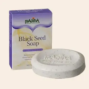 Black Seed Soap 6 Bars 3.5oz - Moisture-Filling Cleanser for Body Care, Shea & Aroma - Comfort for Skin Repair
