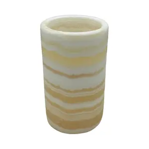Alabaster Candle Holder