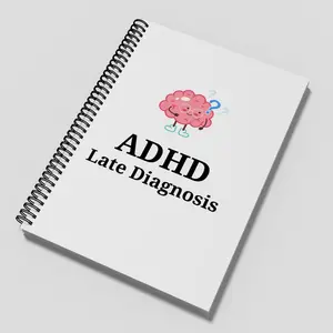 ADHD Planner, 1/3/5 Counts Late Diagnosis Planner, Self Assessment Tool, Problem Solving, Understanding Distraction, Adult ADHD Planner, Spiral Bound Planner