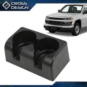 CROSSDESIGN Fit For Chevy Colorado GMC Canyon Insert Front Rear Bench Seat Dual Cup Holder