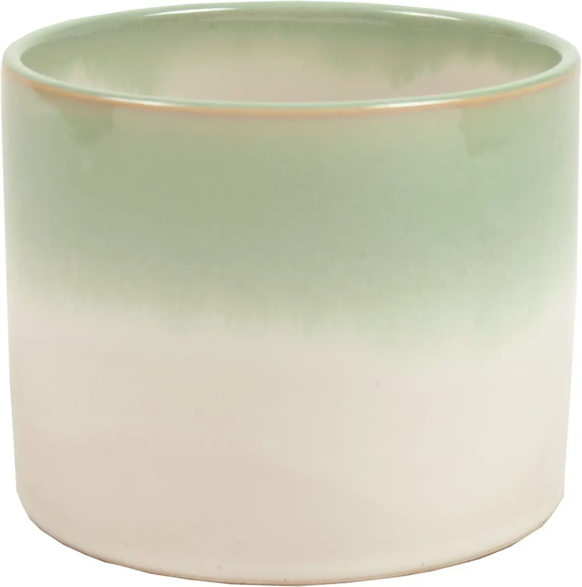 MDR Trading Inc. AI-CE00RKGQ01 Reykjavik Green Reactive Glaze Ceramic Planter