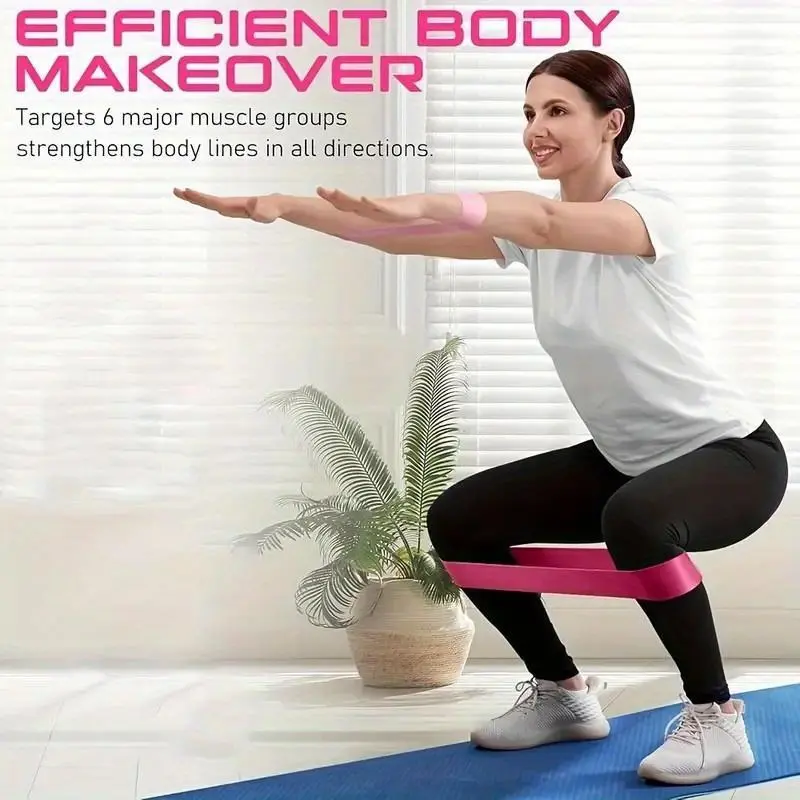 [Resistance Band] Resistance Band | 5pcs/ Set | Great for Flexibility & Mobility, Suitable for Yoga, Pilates, Also for Resistance Training In Gymnastics And Dance