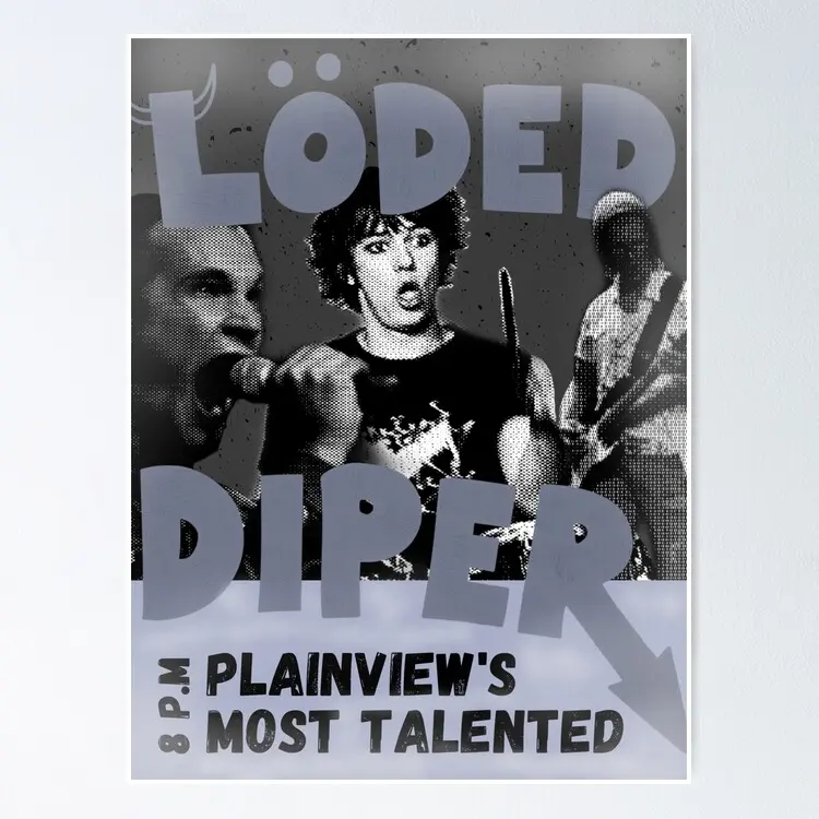 [SALE UP TO 50%] Loded Diper Band Poster Poster UNFRAMED AESTHETIC CANVAS POSTER