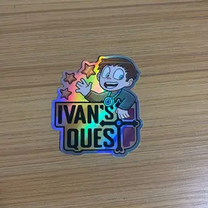 Ivan’s Quest - Holographic Vinyl Sticker - Ivan with Logo (3”)