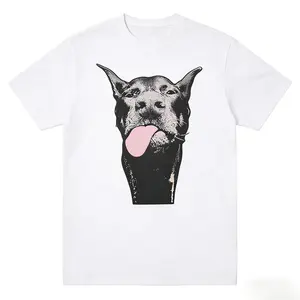 Doberman Dog Portrait T-Shirt | Vintage Pop Art Graphic Tee | Dog Lover Gift Idea | Casual Streetwear | TikTok Pet Pick