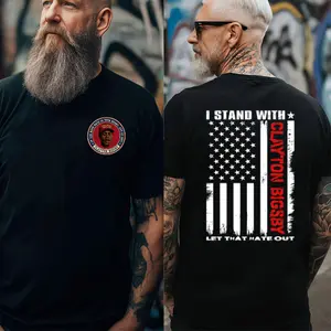 I Stand With Clayton Bigsby Shirt, Let That Hate Out Shirt, Graphic Tee, Unisex Fashion, Full Color, Full Size, For Men, For Women