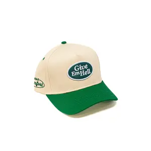 MC "Give Em Hell" Hat - Tan/Green