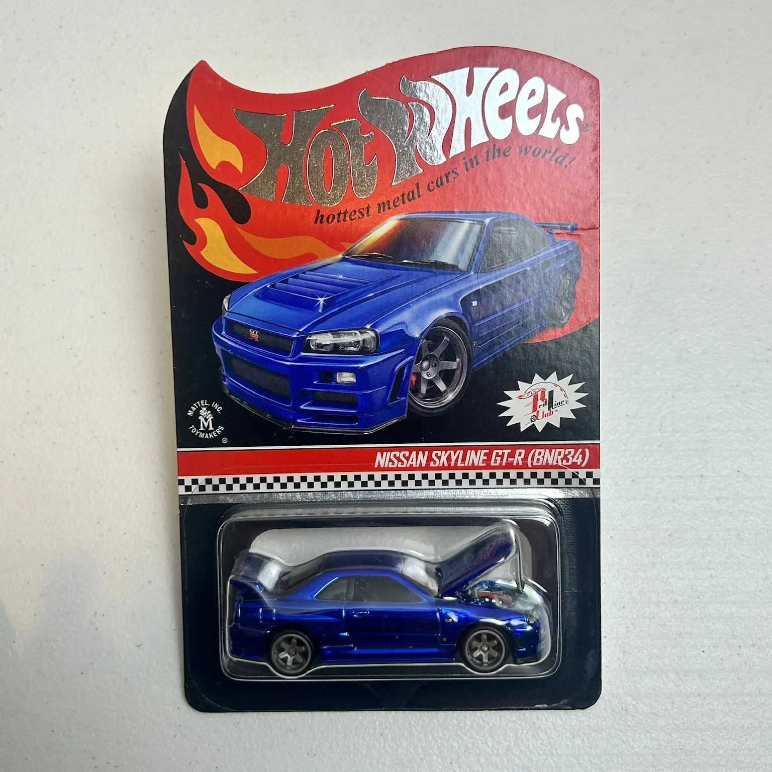 Hot Wheels 1:64 RLC Nissan Skyline GT-R (BNR34) Blue #7398/12500