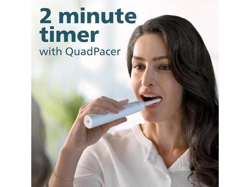 Philips Sonicare 4100 Power Toothbrush, Rechargeable Electric Toothbrush with Pressure Sensor, White (HX3681/23)