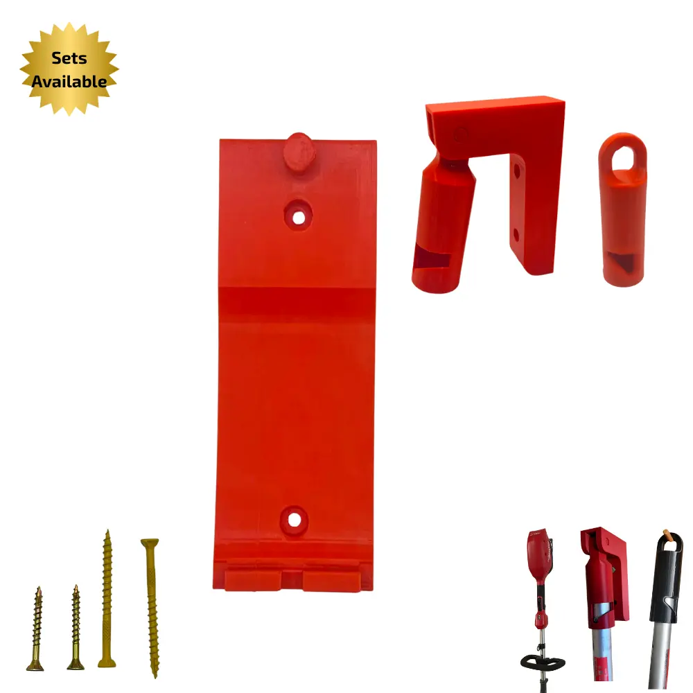 Milwaukee M18 Fuel Power Head Wall Mount - 2825-20 & 3016-20 Compatible - QUIK-LOK Pole Mount or Hook Bundle Options - Garage Storage Organizer - Screws Included - Red or Black