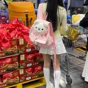Relaxed Bear Rilakkuma Cute Cartoon Cartoon Cartoon Surrounding Large-Capacity Schoolbag Backpack Mini Bag Cute Cartoon
