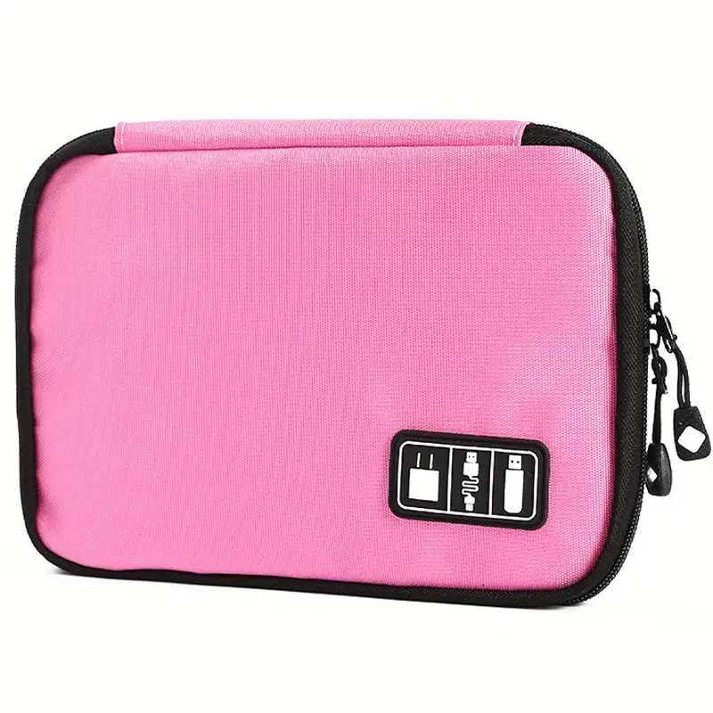 Waterproof Shock-Resistant Digital Storage Bag, Multi-Compartment Quick Access Grid System, Scratch Resistant + Cable Fixing Slots, Zipper Bag, Durable Pouch, Multifunctional Storage Solution