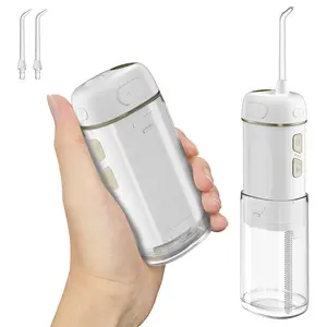 Water Flosser Mini Cordless Portable Oral Irrigator Water Teeth Cleaner pick, Telescopic Water Tank, 3 Modes & IPX7 Waterproof, Home & Travel Water Flossers for Teeth, Braces Bridges Care water dental