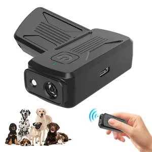 Ultrasonic Bark Control Device, Adjustable Level 10 Anti-Bark Trainer with Flashlight, No Shock Collar, Dog Behavior Correction Tool