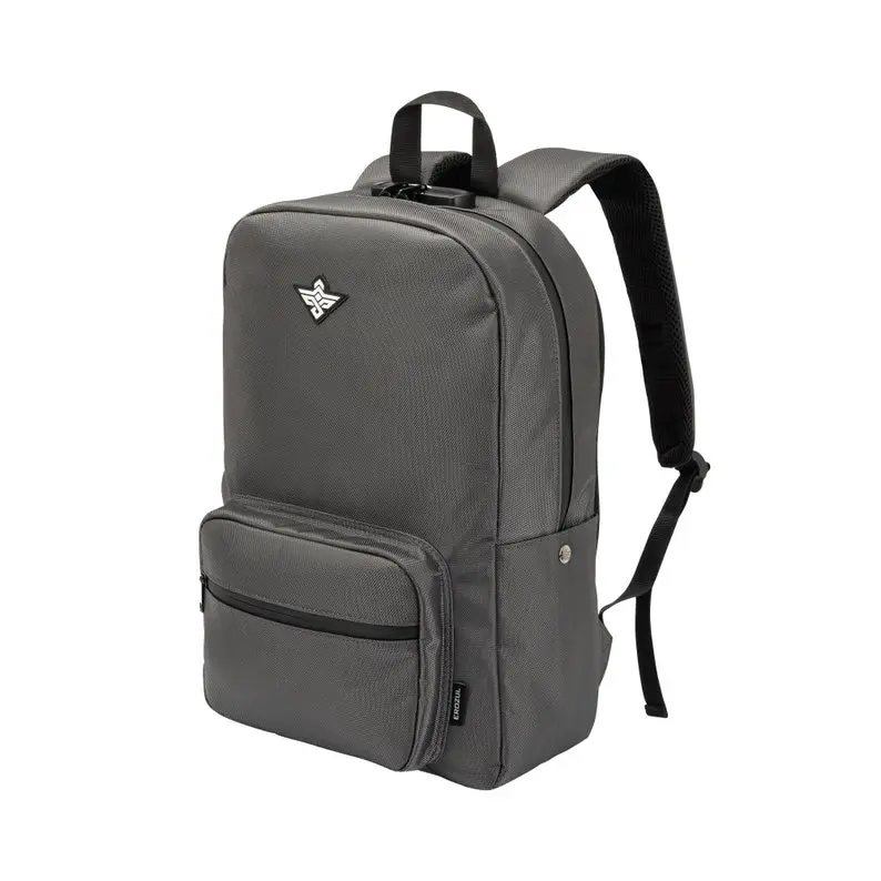 Erozul Legend Smell Proof Back Pack with Combination Lock Water Resistant Stash Bag + Bonus Gifts - Graphite