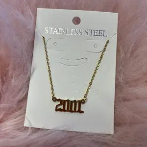 Stainless Steel Year Necklaces (Gold)