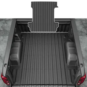 Bed Mat Compatible with 2019-2024 Chevy Silverado GMC Sierra 1500 Truck Mat 5.82FT Crew Cab Short Bed TPE Material Bed Liner Replacement for 2019-2024 Chevy Silverado Accessories