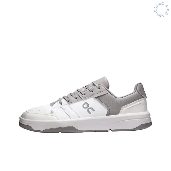 White And Light Gray Color Block Casual Sneakers | Street Style | Summer Vibe | Stable Support | Cushioning Sole | Breathable Design | Leather Upper | Unisex | Multiple Sizes Available | Brand New Low-top Daily Fashion Sneakers