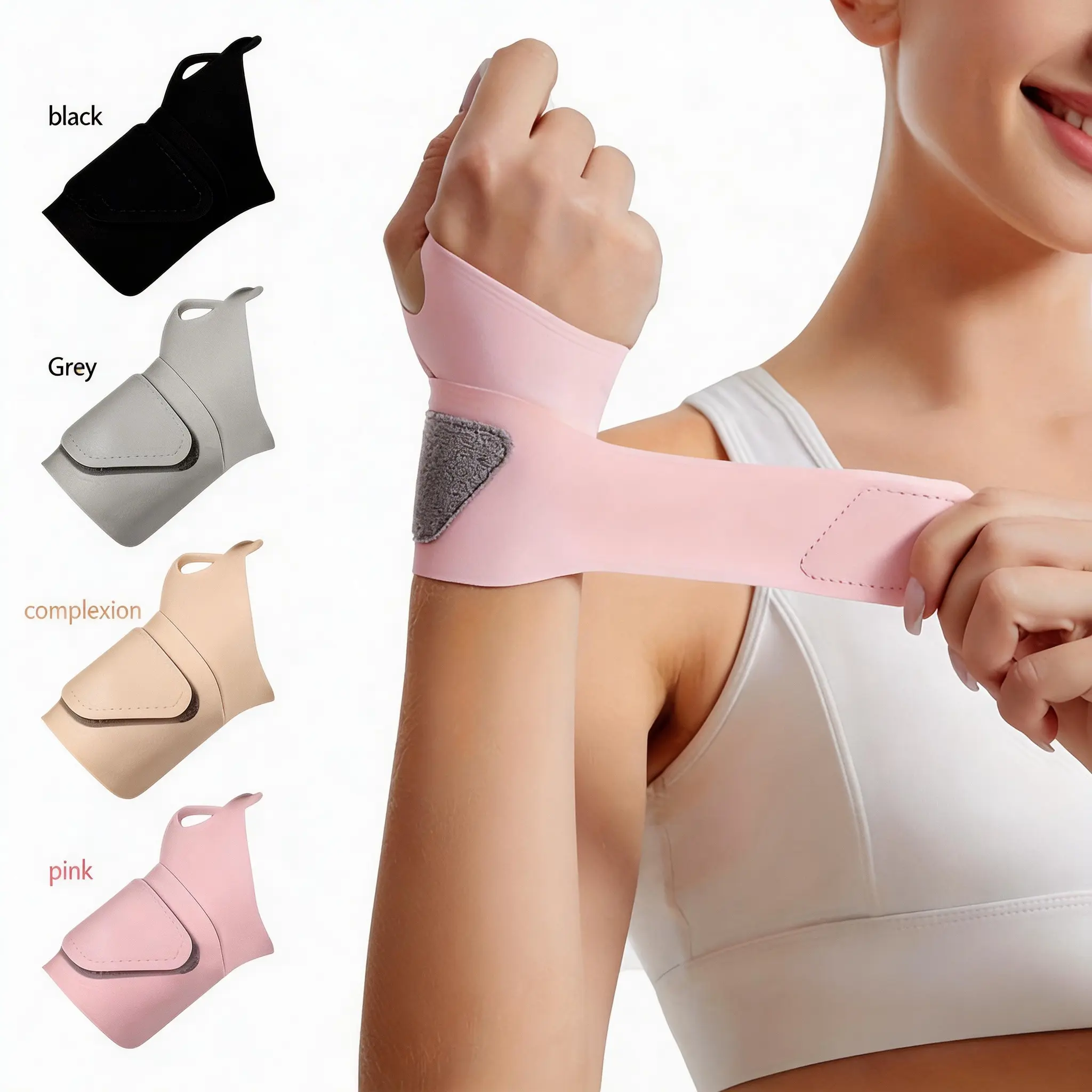 Unisex Nylon Wrist Straps - 4PCS Ultra-Thin Elastic Supports, Adjustable Size, Ideal for Housework & Care (Not Suitable for High-Intensity Sports)
