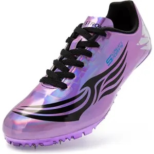 Men Women Kids Track and Field Shoes Professional Racing Running Sneakers Sprint Sport Shoes