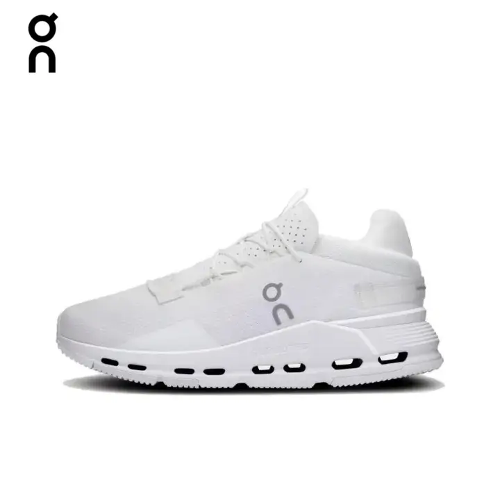 On Cloudnova 2 Unisex Casual Running Sneakers All White
