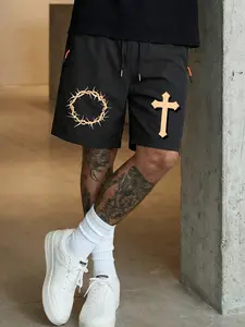 Men's Summer Ice Silk Loose Shorts, Printed, Comfortable and Fashionable, Ideal for Daily Wear, Versatile Design, Perfect for Casual Occasions