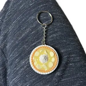 Mini food resin keychain