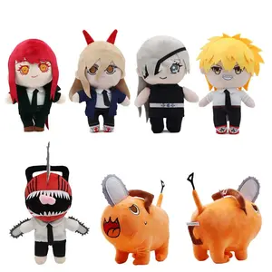 20-40cm Anime Plush Doll Toy Makima Power Higashiyama Kobeni Angel Devil Hayakawa Aki Mitaka Asa Reze Cute Soft Stuffed Pillow