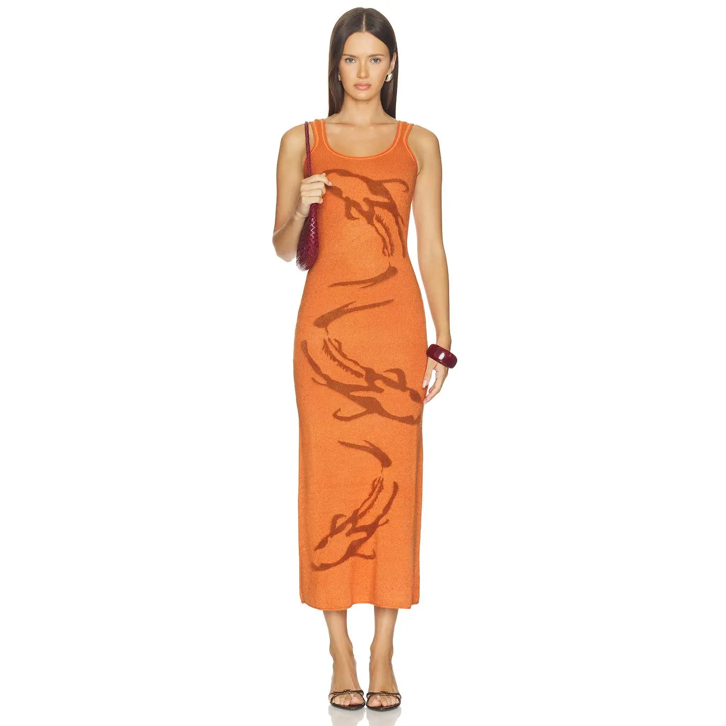 House of Sunny The Goldfish Hockney Dress in Marigold