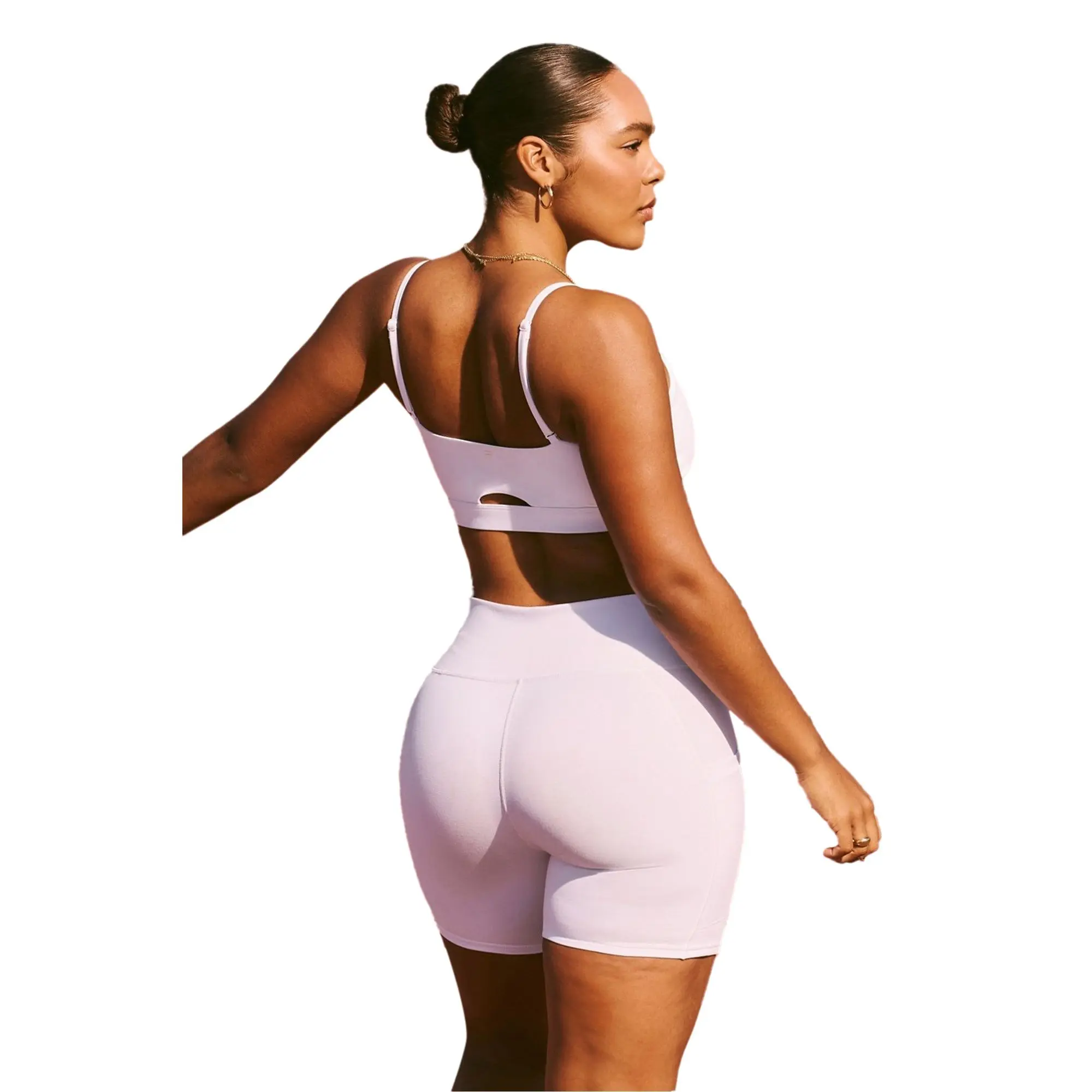 Fabletics Female High-Waist Hold PowerHold® High-Waisted 6'' Plain Sporty Sports Shorts, Workout Wear for Active Use