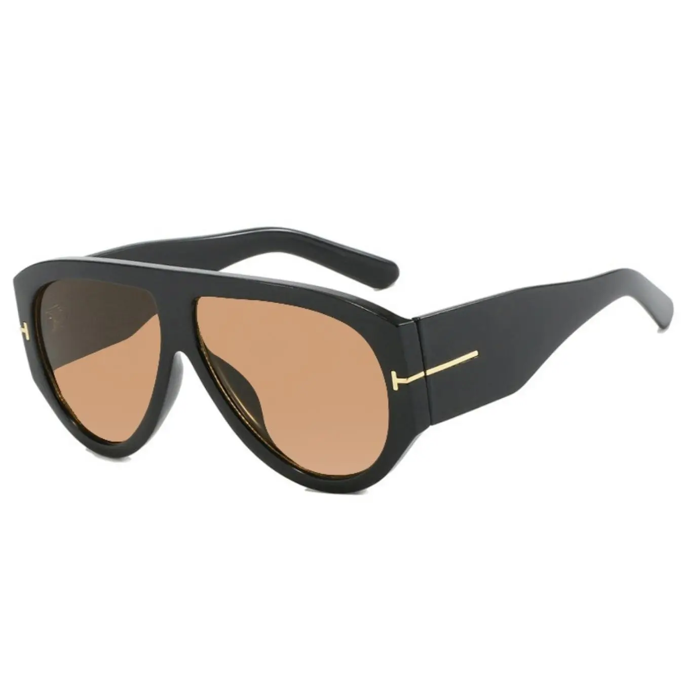 Black frame brown lens sunglasses