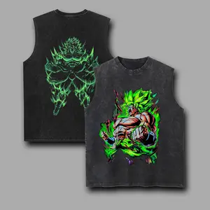 Anime Vintage Tank 90s Graphic Sleeveless Tank Tops Men Vest Streetwear Outfits Men Vacation Outfits Sleeveless Shirt