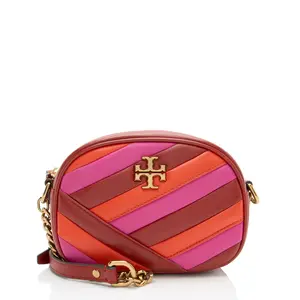 Pre-owned Tory Burch Leather Crossbody Bags Kira Colorblock Small Camera Bag