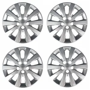 16 inch Hubcaps 4 Pack Wheel Cover Replacement Kit for nissan sentra Iron Rim Wheel Cover Car Hub Caps Wheel Rim Cover PP Plastic Replacement Hubcap