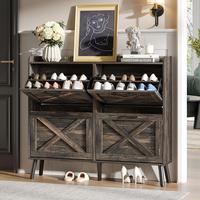 Dark Rustic Oak-4 Flip Drawers