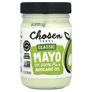 Chosen Foods Classic Mayo Made With 100% Pure Avocado Oil , 12 fl oz (355 ml)