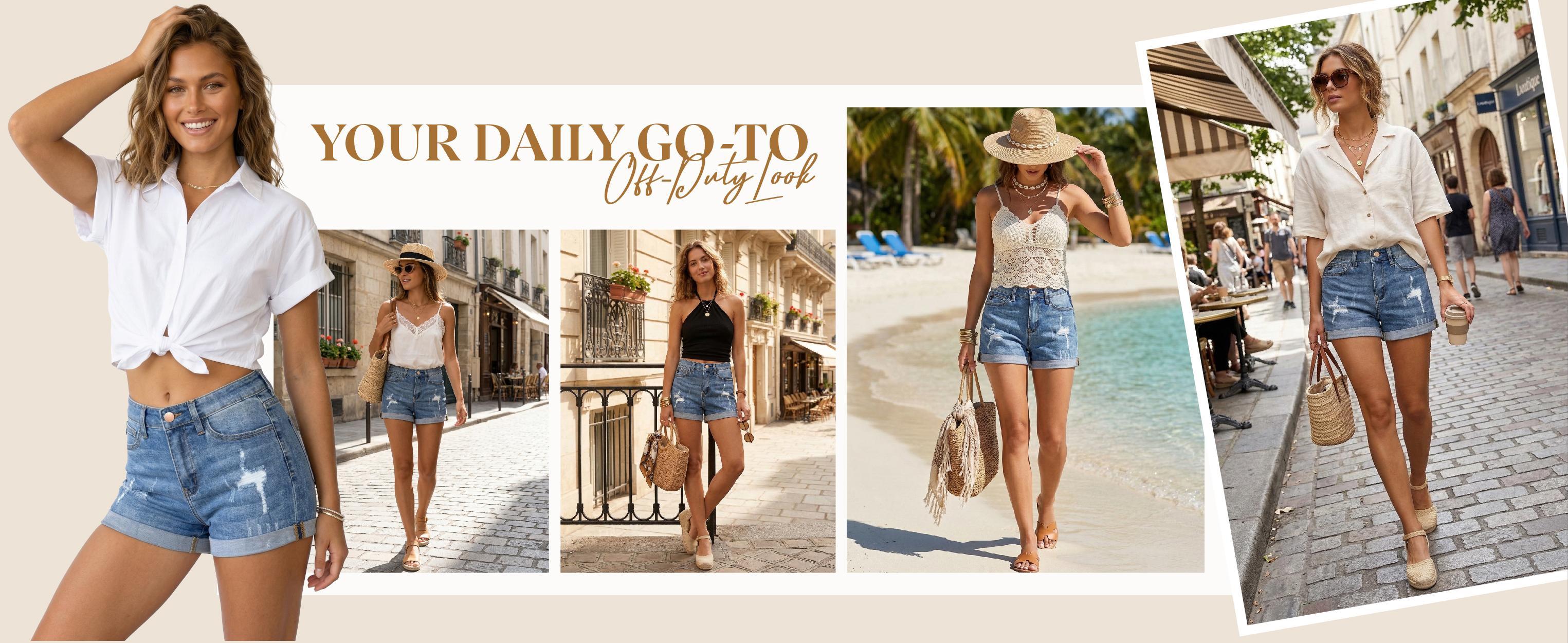 Drifter G22 Women's Denim Shorts Mid Rise Stretchy Ripped Rolled Hem Jean Shorts Distressed Rolled-up Denim Shorts Bottom Pants Rolling Up GPS2001 Womenswear Casual Summer Cuffed Shorts Daily Outfit Drifter G22 Women's Denim Shorts Mid Rise Stretchy Ripped Rolled Hem Jean Shorts Distressed Rolled-up Denim Shorts Bottom Pants Rolling Up GPS2001 Womenswear Casual Summer Cuffed Shorts Daily Outfit
