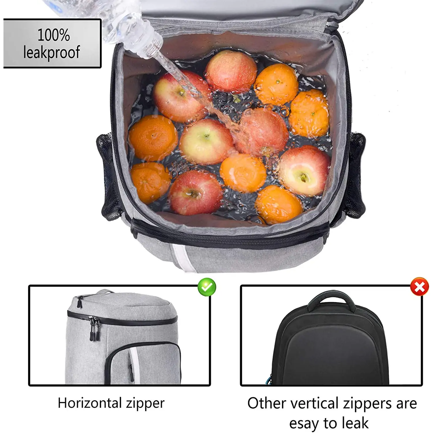 The FORICH Insulated Cooler Backpack is durable, leakproof, and perfect for keeping food and drinks fresh on hikes, picnics, or beach trips.